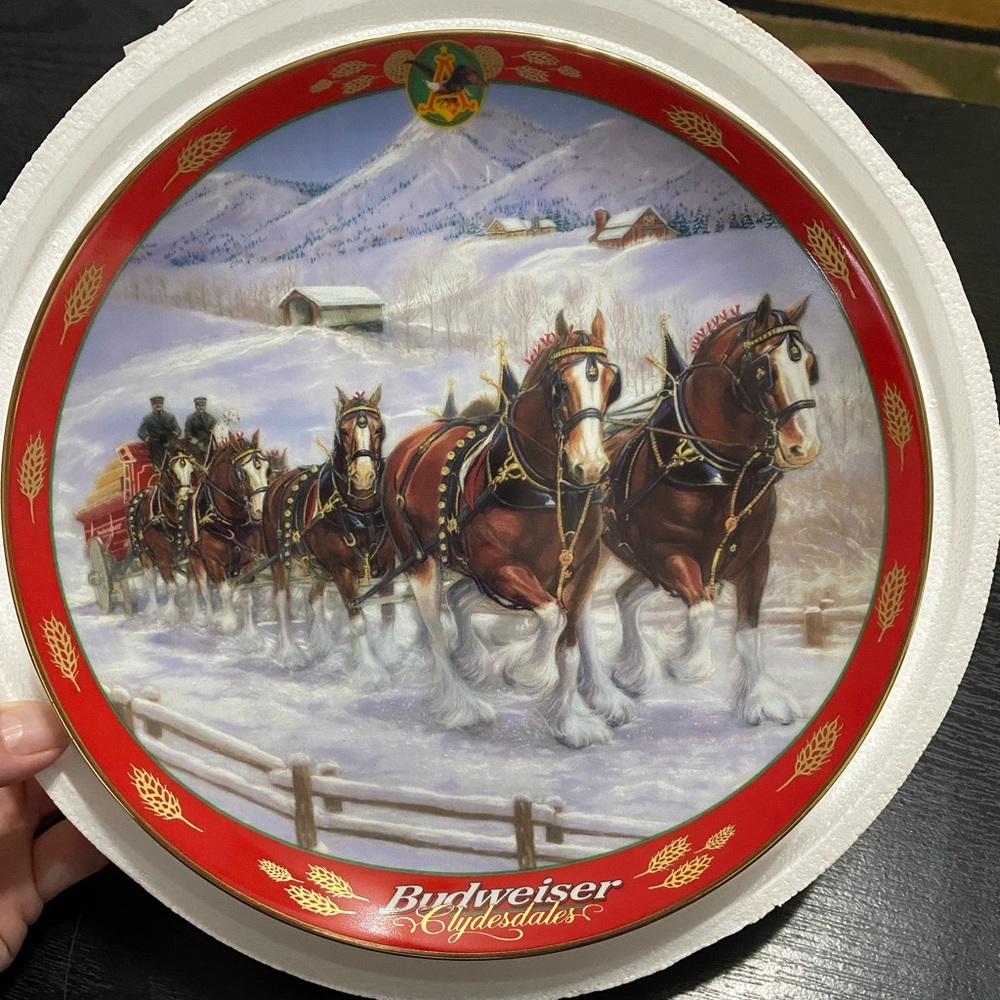 🛍️Budweiser collector plate
